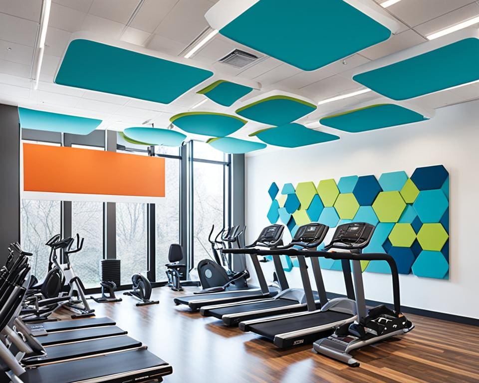 akoestische panelen voor fitnessruimte