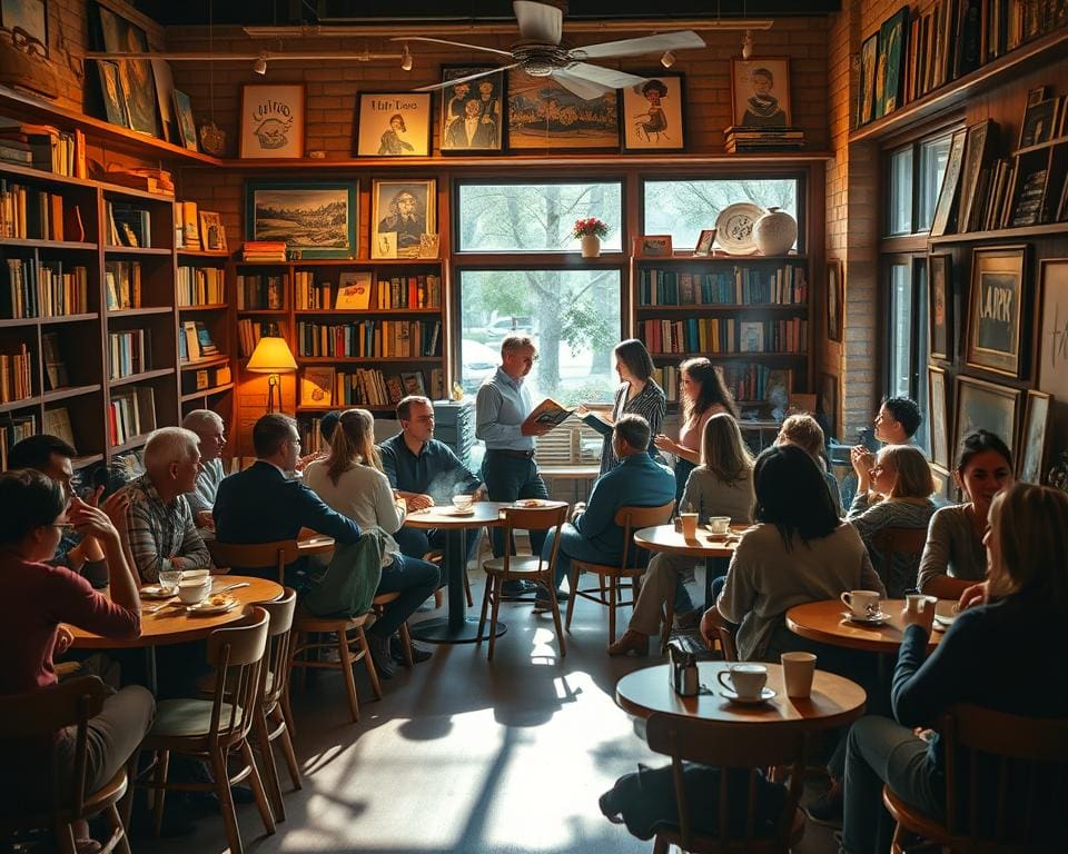 Geniet van een avond vol verhalenvertellers in een intiem café