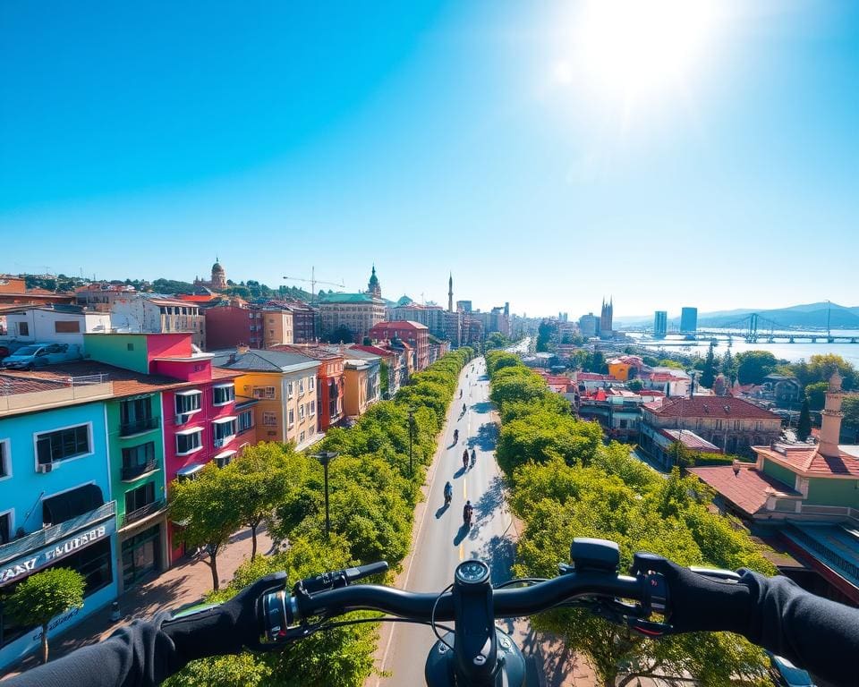 Ontdek een stad per elektrische fiets tijdens een dagtocht