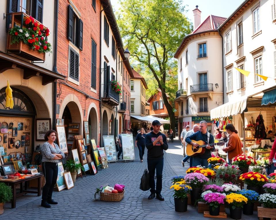 culturele activiteiten in een pittoresk dorp