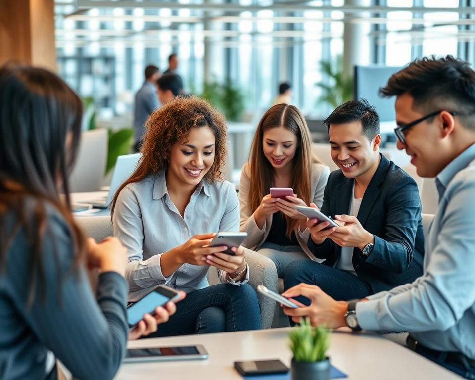 mobiele apparaten in zakelijke omgevingen