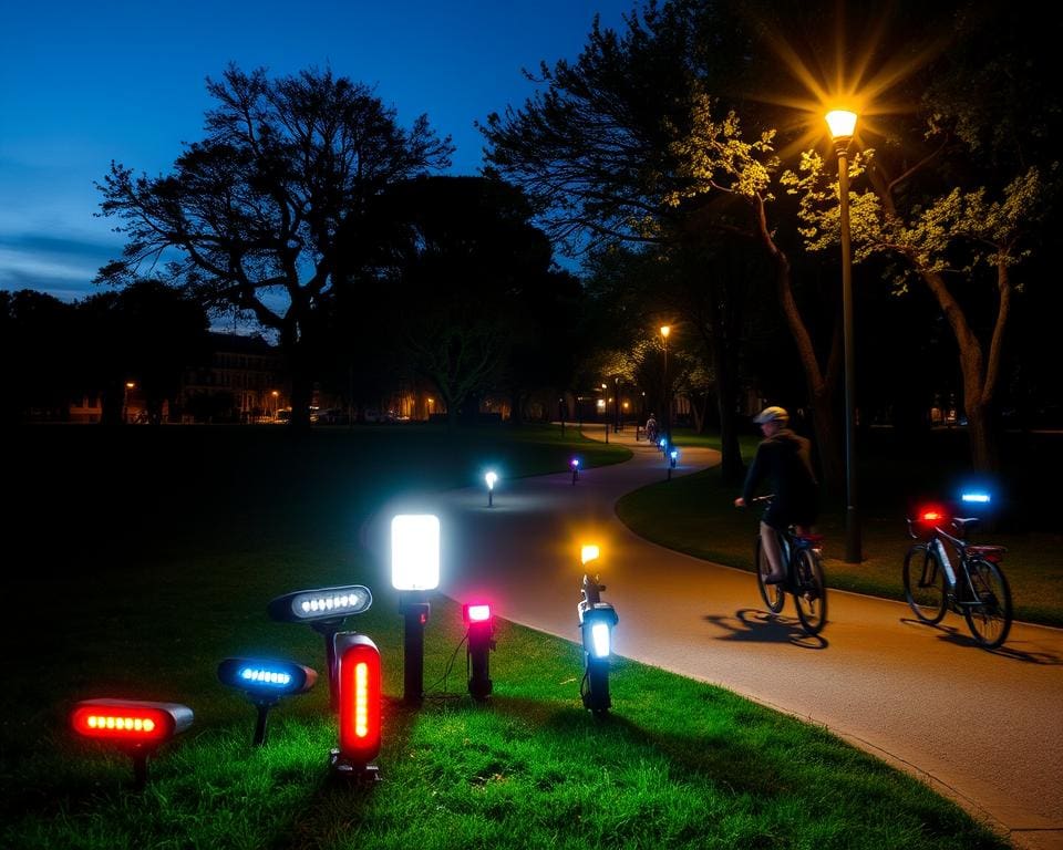 Fietslampen voor veilige avondritten