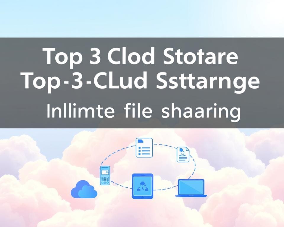 Top 3 cloudopslagdiensten met onbeperkt delen