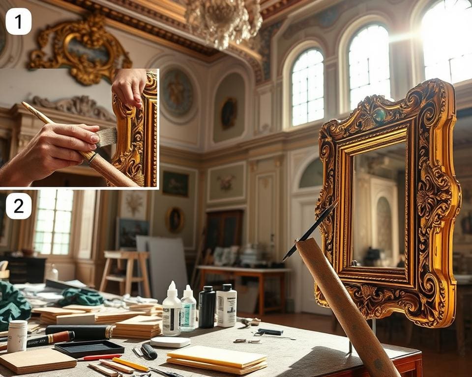 wanddecoratie restauratie stappen