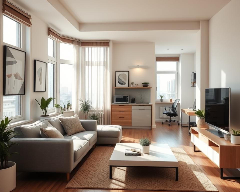 Hoe richt je een compact stadsappartement in?