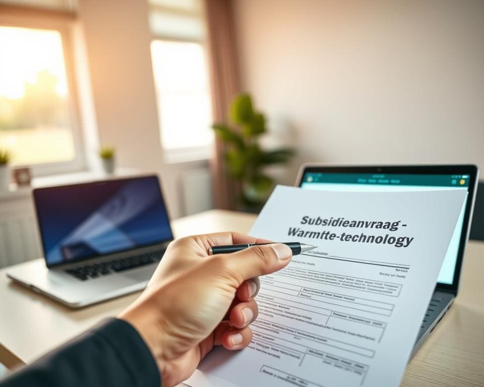 subsidieaanvraag warmte-technologie