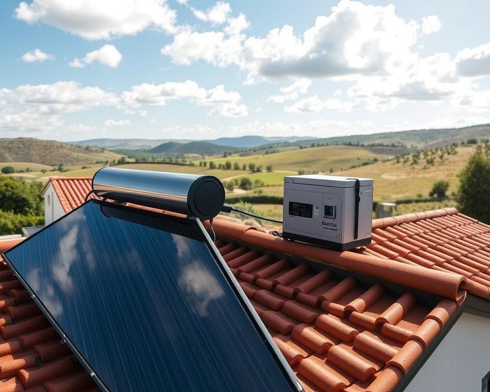 zonneboiler installatie