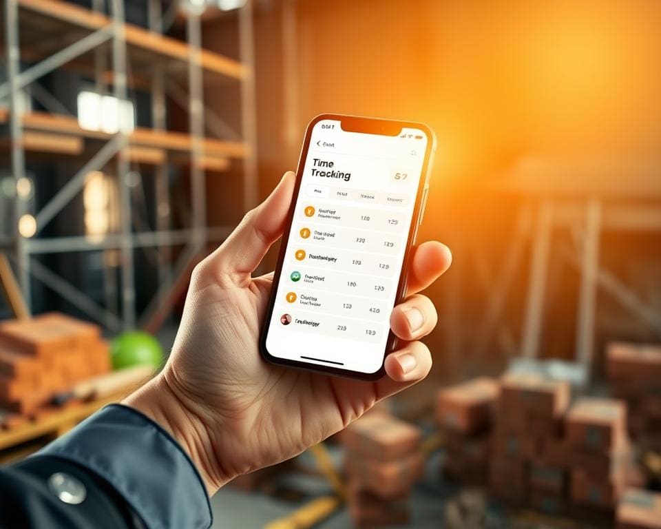 Hoe werkt een smartphone tijdregistratie in de bouw?