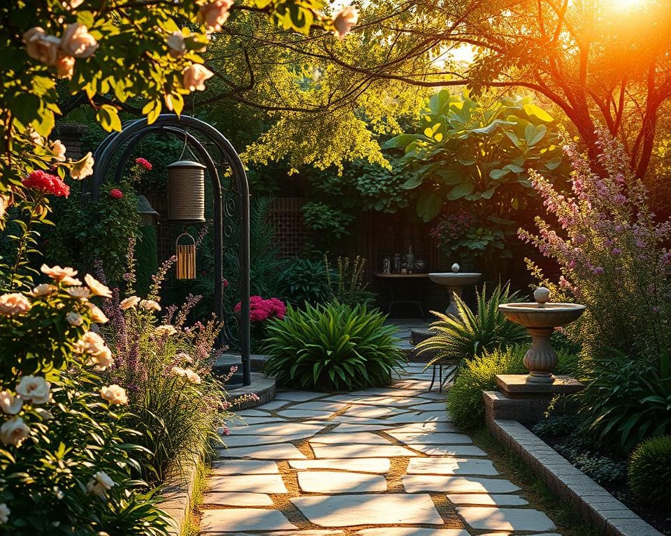 Hoe breng je geur, licht en geluid samen in tuinontwerp?