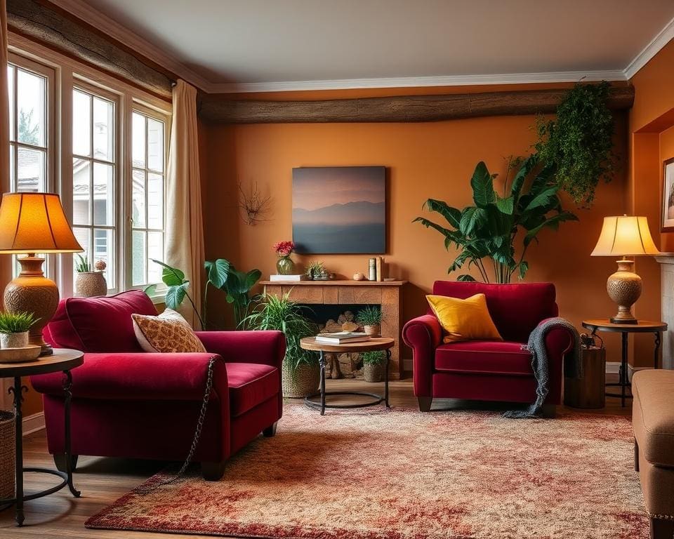 Hoe maak je je huis gezelliger met warme tinten?