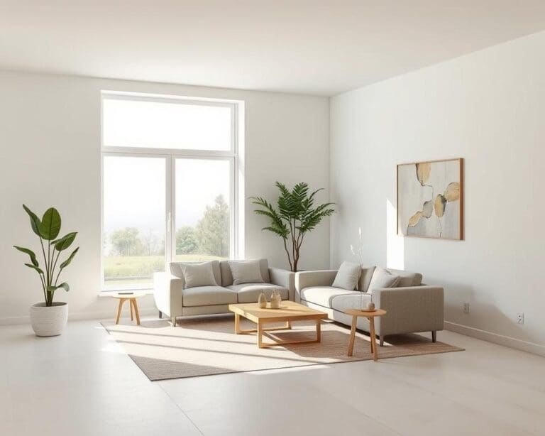 Hoe richt je een minimalistische woonkamer stijlvol in?