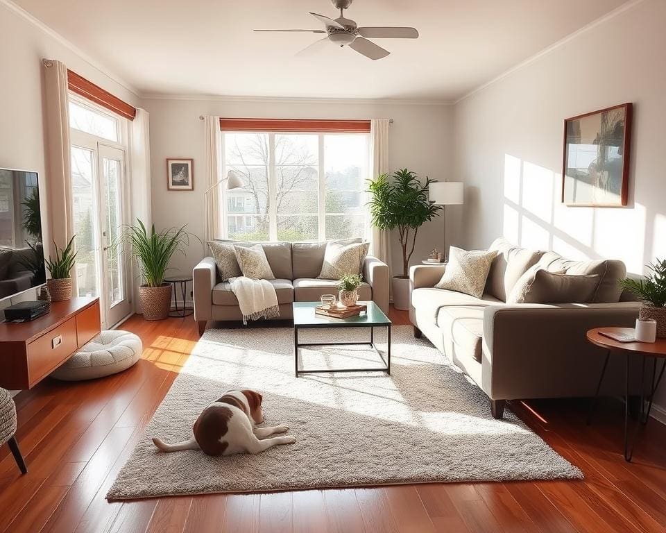 Wat zijn slimme ideeën voor een hondvriendelijke woonkamer?