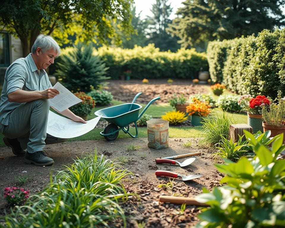 Wat helpt bij het plannen van een tuinrenovatie?