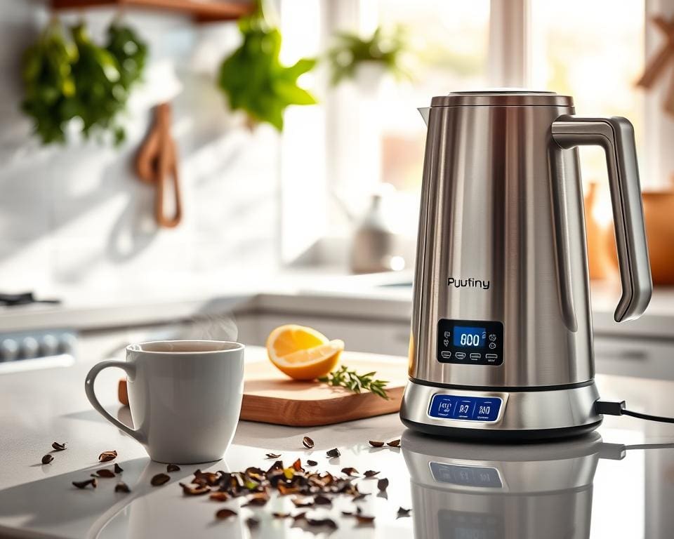 Wat is een waterkoker met instelbare temperatuur?