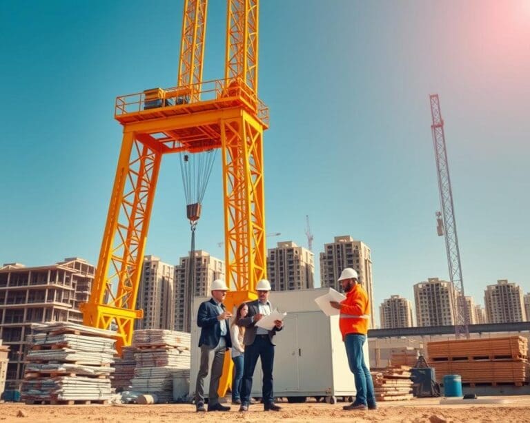 Hoe helpt een bouwkraan bij logistieke planning?