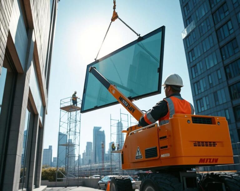 Hoe werkt een minihijskraan voor glaszetten in de praktijk?