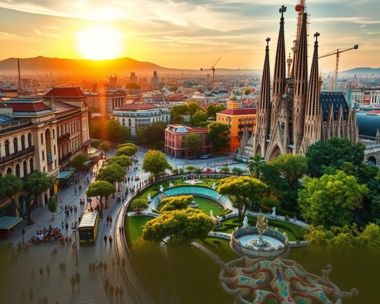 Which attractions define Barcelona?