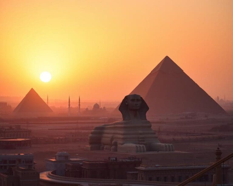 Which landmarks define Cairo?