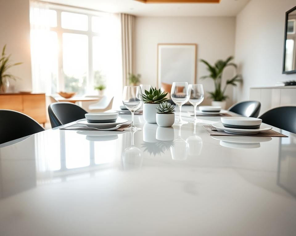 Wat maakt een keramische eettafel onderhoudsvriendelijk?