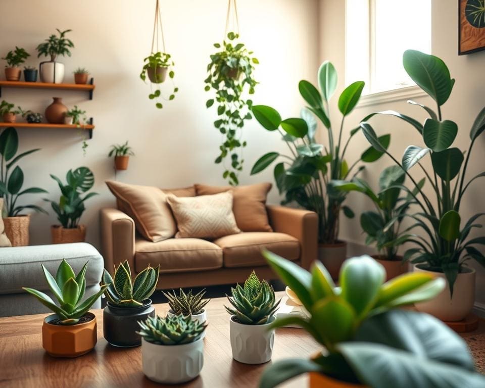 planten kleine woonkamer