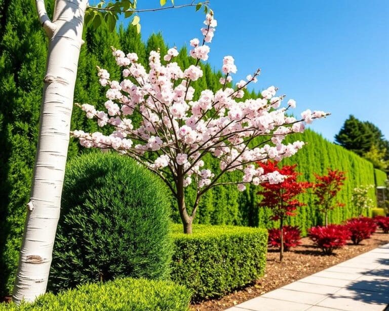 bomen kleine tuin